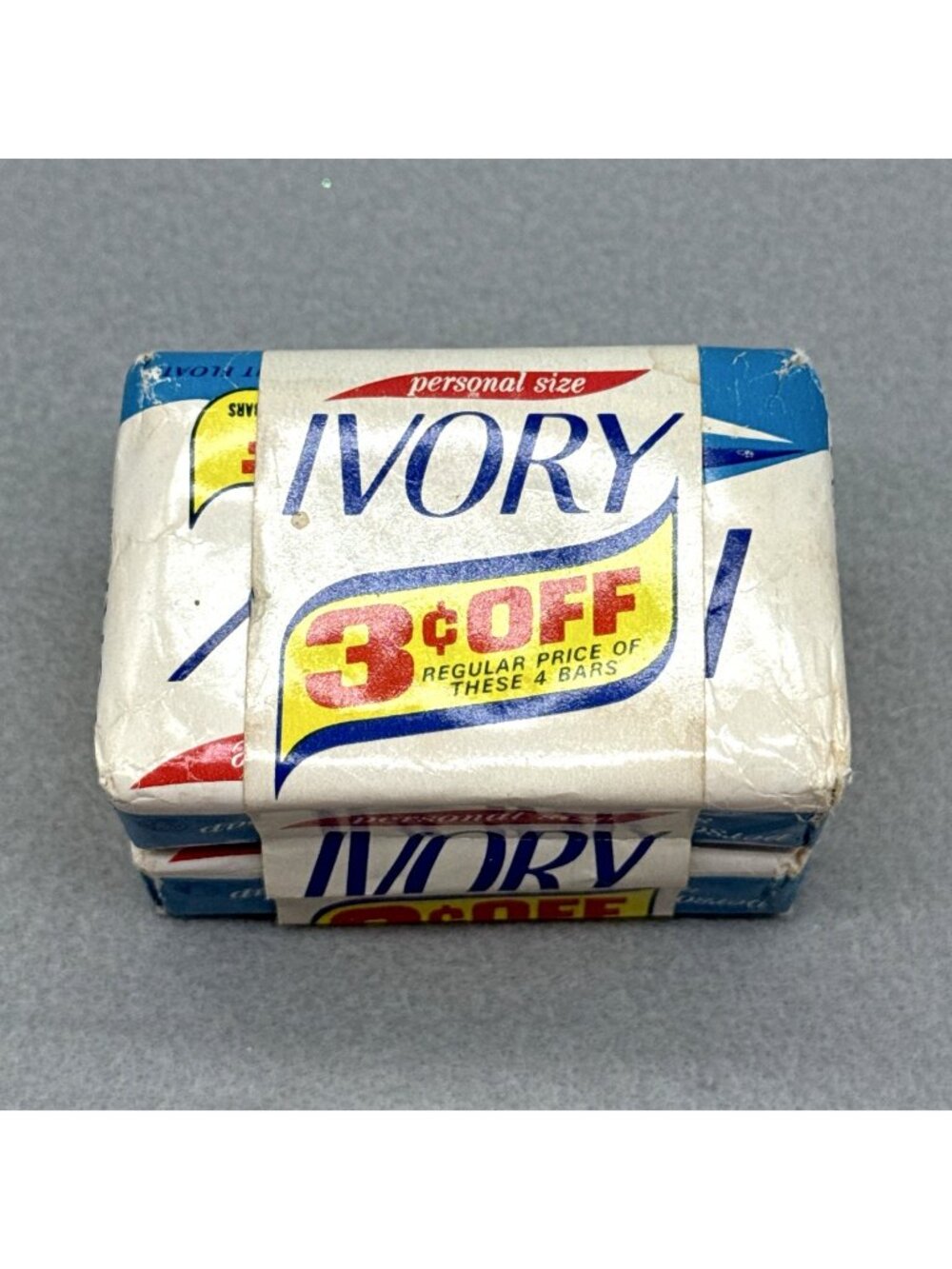 Vintage Ivory Soap Personal Size Bars Lot Of 2 approx 3 oz each